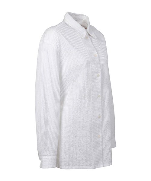 YACCOMARICARD / ヤッコマリカルド シャツ・ブラウス | ﾛｰﾝﾋﾟﾝ後ｷｬﾗｺ無地 ﾛﾝｸﾞﾀﾞｰﾂ入 長袖BL | 詳細1