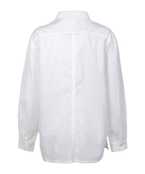 YACCOMARICARD / ヤッコマリカルド シャツ・ブラウス | ﾛｰﾝﾋﾟﾝ後ｷｬﾗｺ無地 ﾛﾝｸﾞﾀﾞｰﾂ入 長袖BL | 詳細2