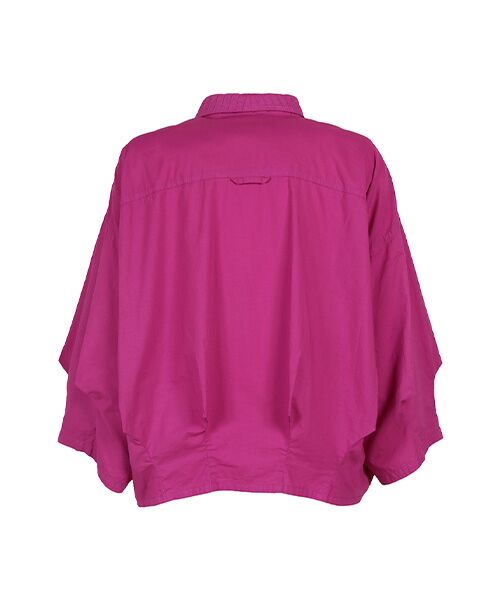 YACCOMARICARD / ヤッコマリカルド シャツ・ブラウス | ﾛｰﾝ前ﾋﾟﾝﾀｯｸ後無地ﾎﾟｲﾝﾃｨ七分袖ｼｬﾂ | 詳細2