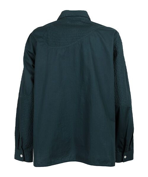 YACCOMARICARD / ヤッコマリカルド シャツ・ブラウス | ﾛｰﾝ部分ﾋﾟﾝｶｰﾌﾞﾊﾟｯﾁﾜｰｸ長袖ｼｬﾂ | 詳細2