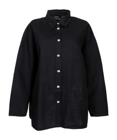 YACCOMARICARD / ヤッコマリカルド シャツ・ブラウス | ﾛｰﾝ部分ﾋﾟﾝ切り替えﾊﾟｯﾁﾜｰｸ長袖ｼｬﾂ