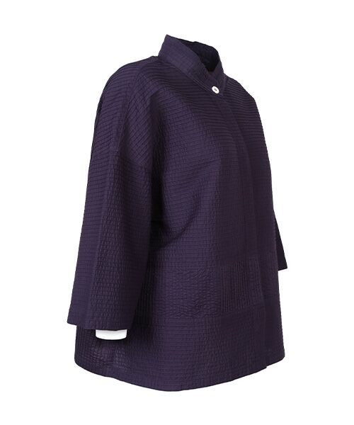 YACCOMARICARD / ヤッコマリカルド シャツ・ブラウス | ﾛｰﾝ総ﾋﾟﾝﾊｲﾈｯｸｳｴｽﾄ縦ﾋﾟﾝ五分袖ｼｬﾂ | 詳細1