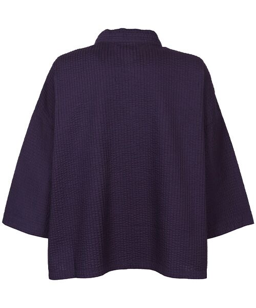 YACCOMARICARD / ヤッコマリカルド シャツ・ブラウス | ﾛｰﾝ総ﾋﾟﾝﾊｲﾈｯｸｳｴｽﾄ縦ﾋﾟﾝ五分袖ｼｬﾂ | 詳細2