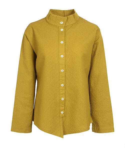 YACCOMARICARD / ヤッコマリカルド シャツ・ブラウス | ﾛｰﾝﾅﾅﾒﾋﾟﾝﾀｯｸBL（黄松葉）