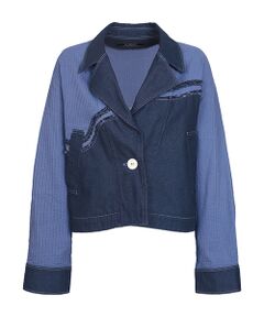 YACCOMARICARD / ヤッコマリカルド Gジャン・デニムジャケット | ｶﾂﾗｷﾞﾃﾞﾆﾑ+ﾛｰﾝ枯山水 ﾃｰﾗｰﾄﾞ襟JK