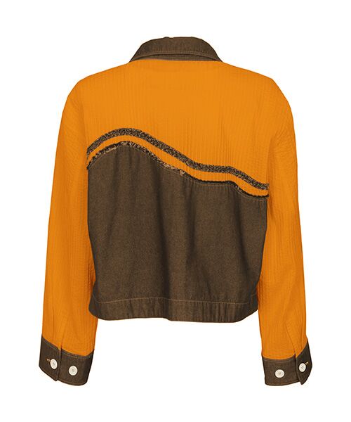 YACCOMARICARD / ヤッコマリカルド Gジャン・デニムジャケット | ｶﾂﾗｷﾞﾃﾞﾆﾑ+ﾛｰﾝ枯山水 ﾃｰﾗｰﾄﾞ襟JK | 詳細2