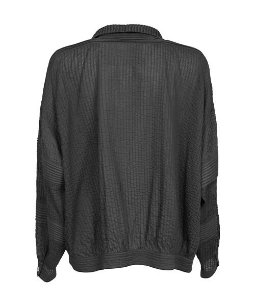 YACCOMARICARD / ヤッコマリカルド シャツ・ブラウス | 100ﾎﾞｲﾙ 総ﾋﾟﾝ格子ﾌﾞﾃｨ 襟付長袖BZ型JK | 詳細2