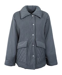 YACCOMARICARD / ヤッコマリカルド ナイロンジャケット | リンクルナイロンキルト 身頃タテピン+ポケット斜ピンCT