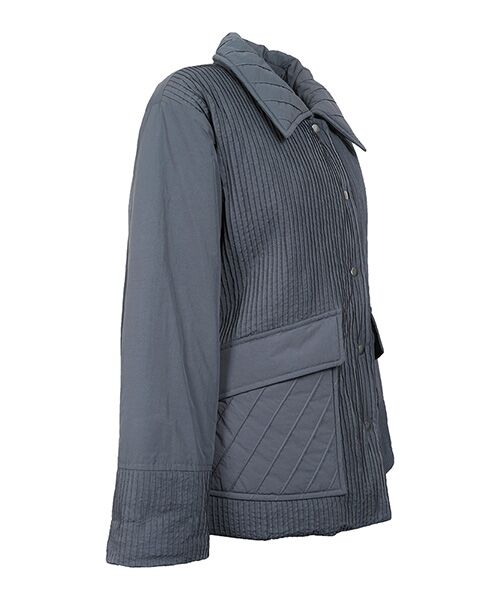 YACCOMARICARD / ヤッコマリカルド ナイロンジャケット | リンクルナイロンキルト 身頃タテピン+ポケット斜ピンCT | 詳細1