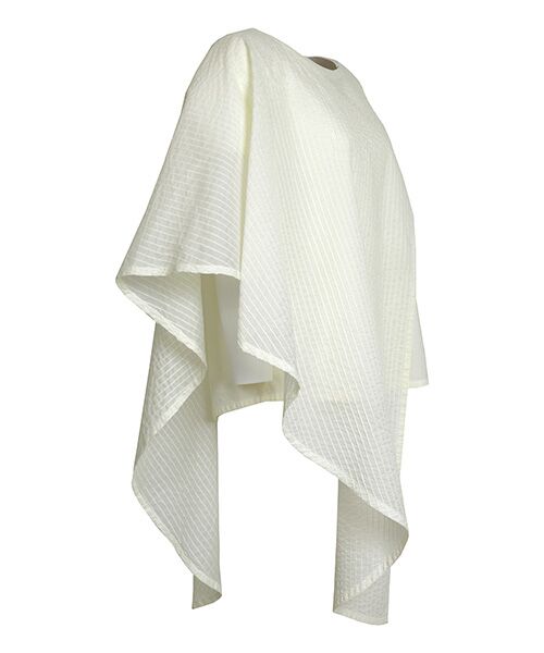 YACCOMARICARD / ヤッコマリカルド シャツ・ブラウス | ローン+100ボイル フレンチトップ+アシメピンタックケープBL | 詳細1