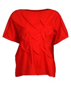 YACCOMARICARD / ヤッコマリカルド Tシャツ | ローンつまみピンタック フレンチ袖 Tブラウス