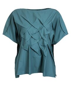 YACCOMARICARD / ヤッコマリカルド Tシャツ | ローンつまみピンタック フレンチ袖 Tブラウス