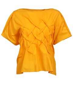 YACCOMARICARD / ヤッコマリカルド Tシャツ | ローンつまみピンタック フレンチ袖 Tブラウス