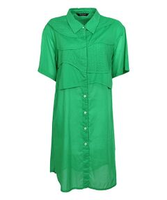 YACCOMARICARD / ヤッコマリカルド シャツ・ブラウス | 100ボイル 波型レイヤー切替 半袖チュニック丈BL