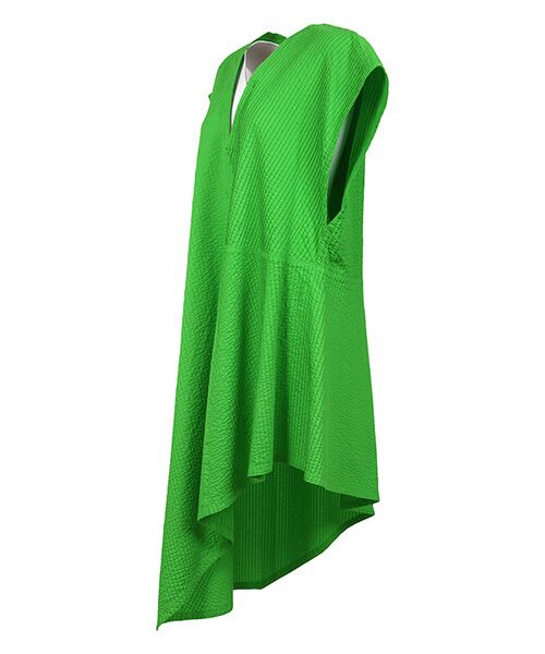 YACCOMARICARD / ヤッコマリカルド シャツ・ブラウス | ローン総ピンイレギュラーヘム Wマーク Vアキ袖ナシP/O BL | 詳細1