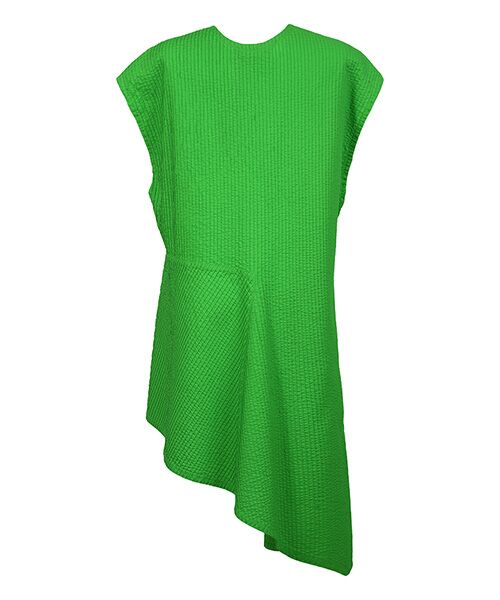 YACCOMARICARD / ヤッコマリカルド シャツ・ブラウス | ローン総ピンイレギュラーヘム Wマーク Vアキ袖ナシP/O BL | 詳細2