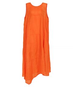 YACCOMARICARD / ヤッコマリカルド ロング・マキシ丈ワンピース | ラミーボイルアートフレームワーク アシメAライン 袖ナシOP