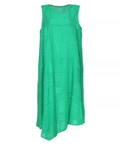 YACCOMARICARD / ヤッコマリカルド ロング・マキシ丈ワンピース | ラミーボイルアートフレームワーク アシメAライン 袖ナシOP