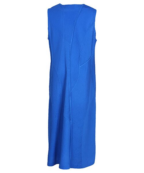 YACCOMARICARD / ヤッコマリカルド ロング・マキシ丈ワンピース | ローン総ピン 笹柄パッチワーク ウエストマーク 袖無OP | 詳細2