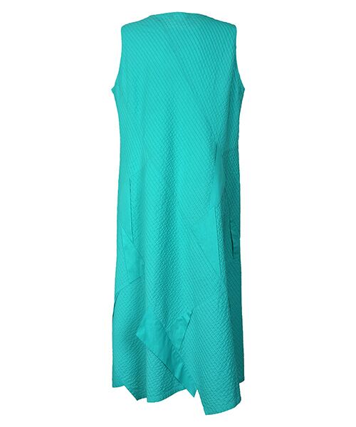 YACCOMARICARD / ヤッコマリカルド ロング・マキシ丈ワンピース | ローン+100ボイル折り紙 Vネック袖無し P/O　OP | 詳細2