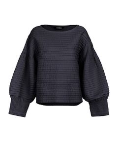 YACCOMARICARD / ヤッコマリカルド シャツ・ブラウス | サイフ総ピン部分ブティ袖ボリューム丸首長袖PO