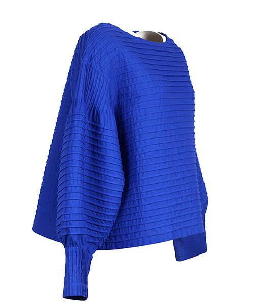 YACCOMARICARD / ヤッコマリカルド シャツ・ブラウス | サイフ総ピン部分ブティ袖ボリューム丸首長袖PO | 詳細1