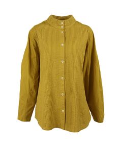 YACCOMARICARD / ヤッコマリカルド シャツ・ブラウス | ローン&サイフ前ピン袖後ウエーブ切り替え長袖シャツ