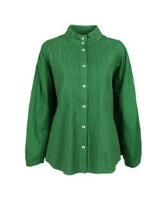 YACCOMARICARD / ヤッコマリカルド シャツ・ブラウス | ローン&サイフ前ピン袖後ウエーブ切り替え長袖シャツ