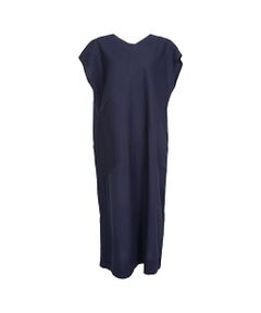 YACCOMARICARD / ヤッコマリカルド ロング・マキシ丈ワンピース | キャラコ部分ピン 斜めアシメピン 衿ナシフレンチ袖 OP