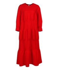 YACCOMARICARD / ヤッコマリカルド ロング・マキシ丈ワンピース | サイフ総ピン縦横ピン丸首長袖ロング丈ワンピース