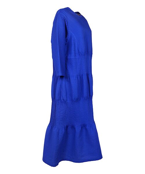 YACCOMARICARD / ヤッコマリカルド ロング・マキシ丈ワンピース | サイフ総ピン縦横ピン丸首長袖ロング丈ワンピース | 詳細1