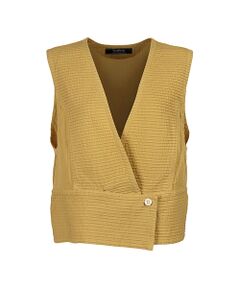 YACCOMARICARD / ヤッコマリカルド ベスト | ブロード総ピンスリットデザインショートベスト