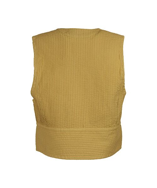 YACCOMARICARD / ヤッコマリカルド ベスト | ブロード総ピンスリットデザインショートベスト | 詳細2
