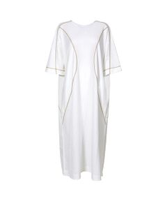 YACCOMARICARD / ヤッコマリカルド ロング・マキシ丈ワンピース | 40CSローンオーバーロックワーク部分ピン半袖CSOP