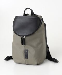 【CORDURA×リサイクルレザー】ラウンドフラップミニリュック