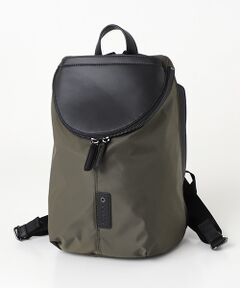 【CORDURA×リサイクルレザー】ラウンドフラップミニリュック