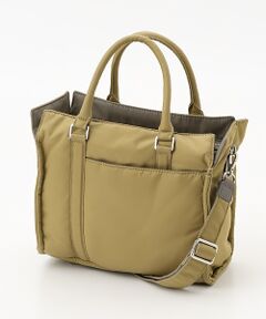 Y'SACCS / イザック トートバッグ | ツイルナイロン　スクエアトート　Sサイズ