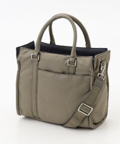 Y'SACCS / イザック トートバッグ | ツイルナイロン　スクエアトート　Sサイズ