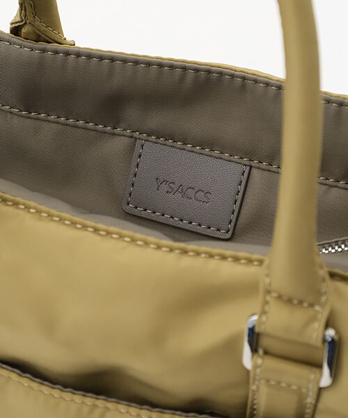 Y'SACCS / イザック トートバッグ | ツイルナイロン　スクエアトート　Sサイズ | 詳細3