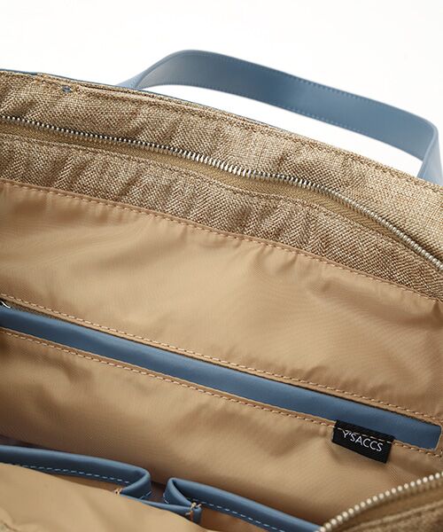 Y'SACCS / イザック トートバッグ | リネンライク　イニシャルトート　Mサイズ | 詳細4