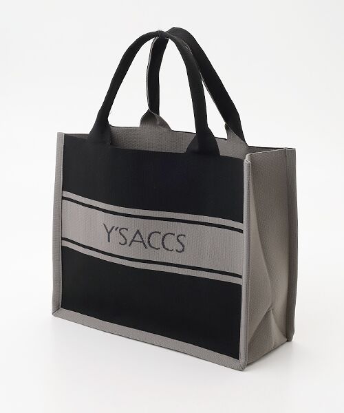 Y'SACCS/イザック ウォッシャブルニットトート large ブラック FREE Y'SACCS/イザック ウォッシャブルニットトート large ブラック FREE