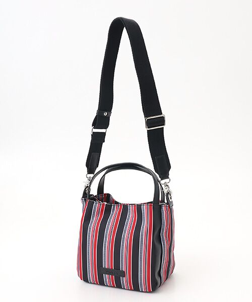 Y'SACCS/イザック マルチストライプ すっきりトート Sサイズ レッド FREE Y'SACCS/イザック マルチストライプ すっきりトート Sサイズ レッド FREE