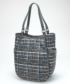 Y'SACCS / イザック トートバッグ | ドローイングチェックトートバッグ