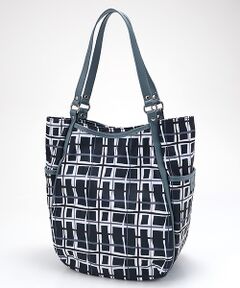 Y'SACCS / イザック トートバッグ | ドローイングチェックトートバッグ