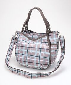 Y'SACCS / イザック トートバッグ | ドローイングチェック2WAYミニトート