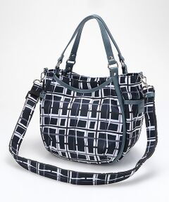 Y'SACCS / イザック トートバッグ | ドローイングチェック2WAYミニトート