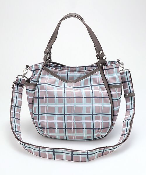 Y'SACCS / イザック トートバッグ | ドローイングチェック2WAYミニトート | 詳細1