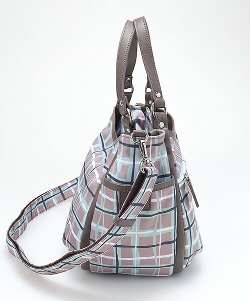 Y'SACCS / イザック トートバッグ | ドローイングチェック2WAYミニトート | 詳細2