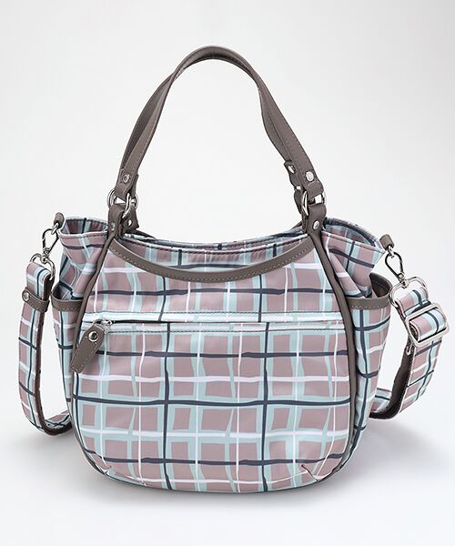 Y'SACCS / イザック トートバッグ | ドローイングチェック2WAYミニトート | 詳細3