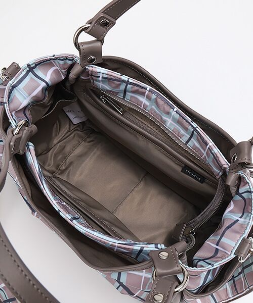 Y'SACCS / イザック トートバッグ | ドローイングチェック2WAYミニトート | 詳細5